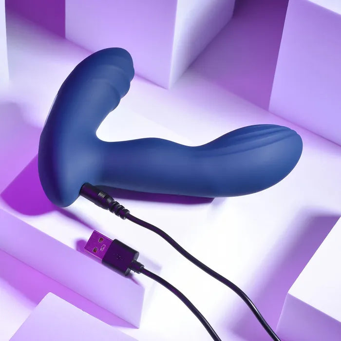 Playboy Pleasure PLEASURE PLEASER Blue Vibrating Prostate Massager Wireless Remote