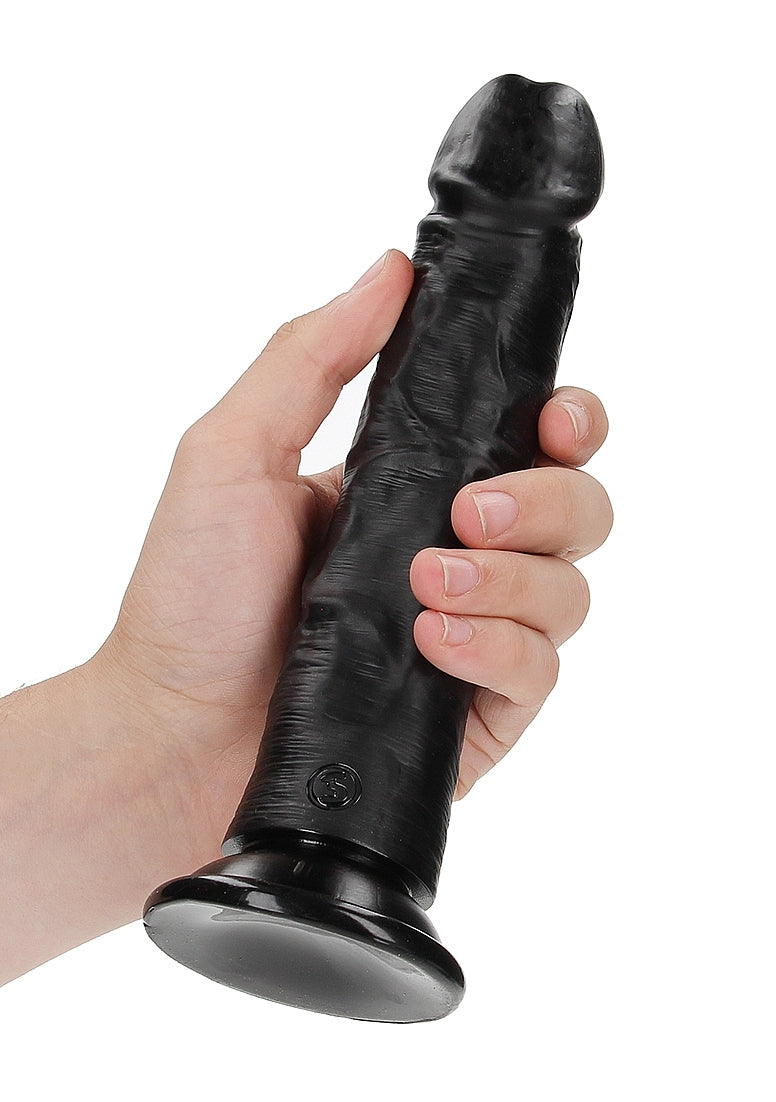 Shots Toys | REALROCK Realistic Regular Curved Dildo - Black 20cm (8") Dong