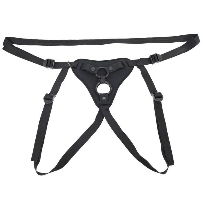 Sportsheets Dual Desires Strap On - Black Adjustable Strap-On Harness (No Probe Included)