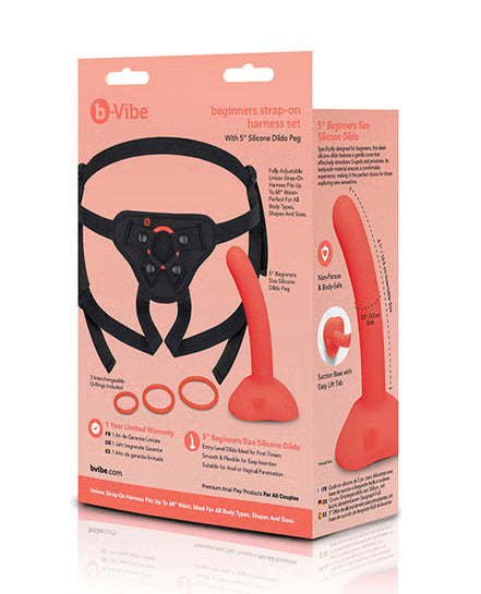 COTR | B-Vibe Beginners Strap-on Harness Set With 5” Silicone Dildo Peg