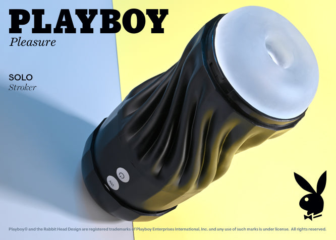 Playboy Pleasure SOLO USB Rechargeable Vibrating and Sucking Stroker Masturbator