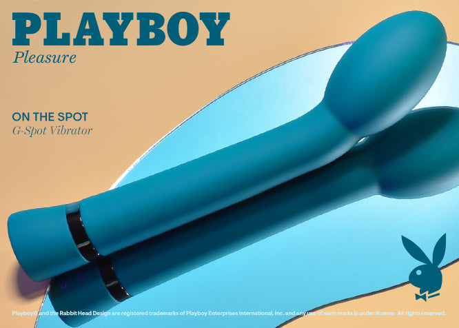 Playboy Pleasure ON THE SPOT Blue 21.6cm USB Rechargeable G-Spot Vibrator