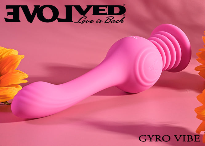 Evolved GYRO VIBE Pink 24.8cm USB Rechargeable Super Vibrator