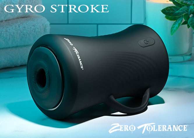 Zero Tolerance GYRO STROKE Black USB Rechargeable Powered Masturbator