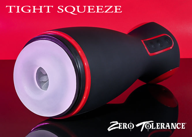 Zero Tolerance TIGHT SQUEEZE Rechargeable Vibrating Squeezing Talking Stroker