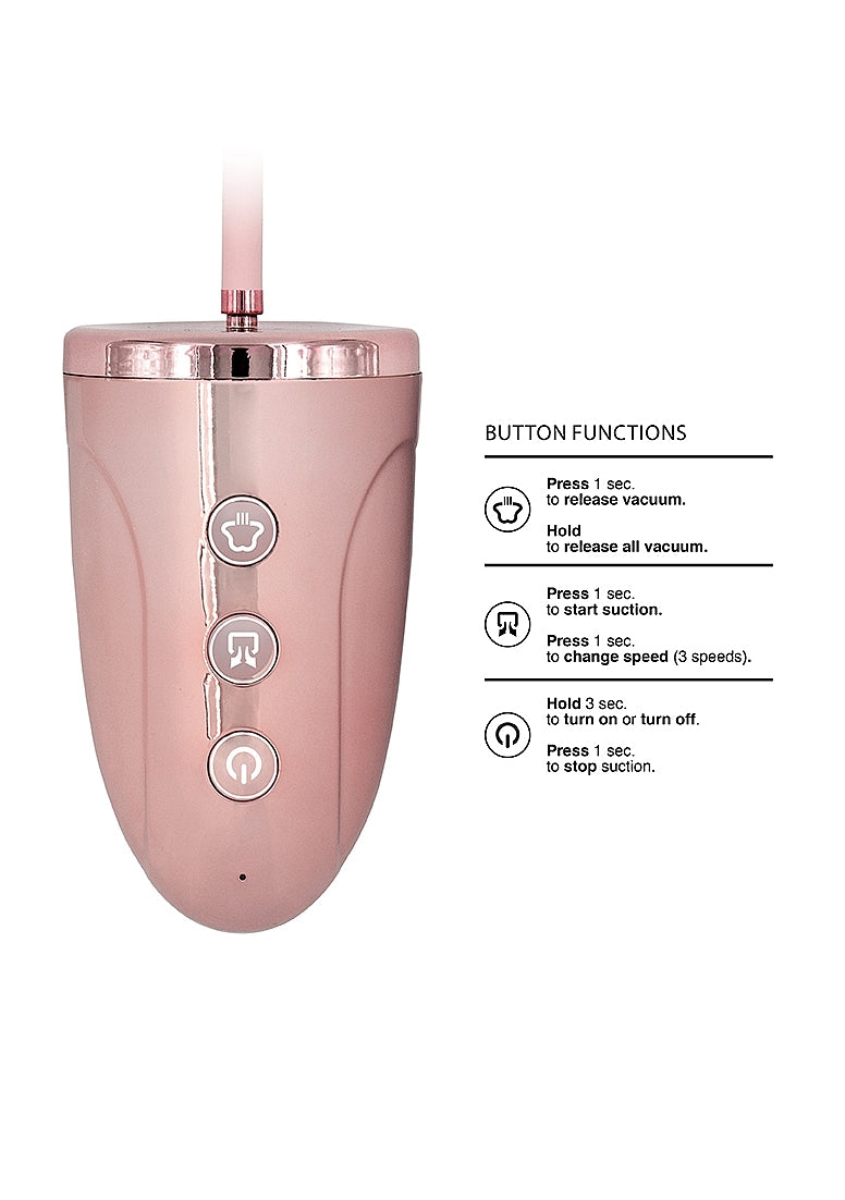 Shots Toys | PUMPED Automatic Rechargeable Clitoral and Nipple Pump Set Pink Medium