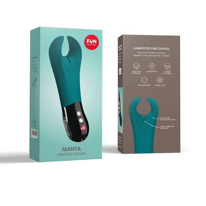 Fun Factory Manta Vibrating Stroker Couples Vibrator