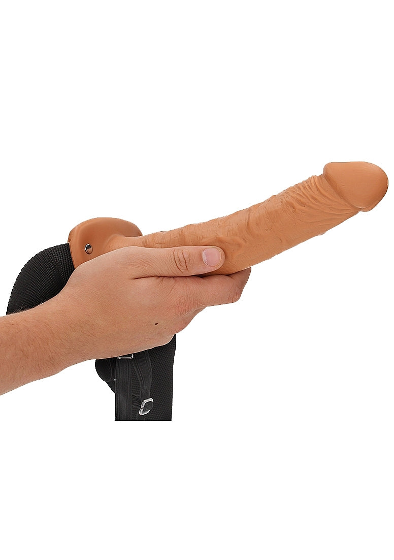 Shots Toys | REALROCK Hollow Strap-On - 10" / 24.5cm Tan