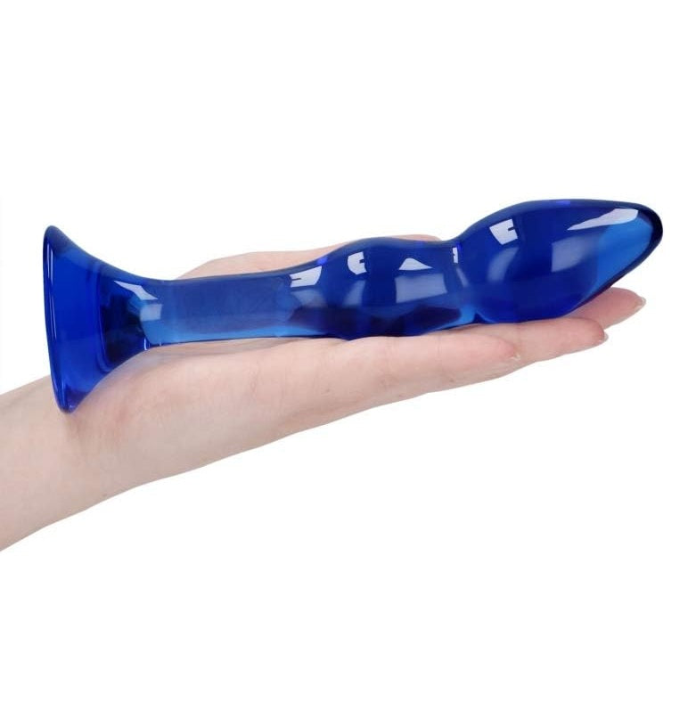 Shots Toys | Chrystalino Gallant Glass Anal Dildo - Blue