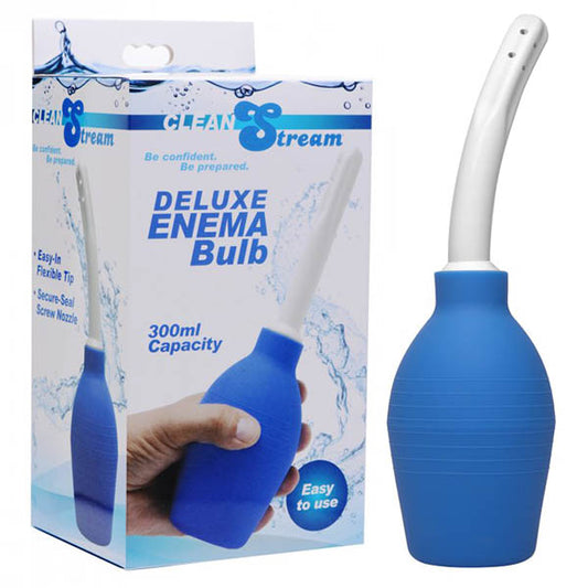 CleanStream Deluxe Enema Bulb Blue