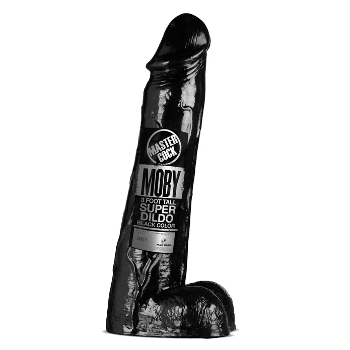 Master Series Master Cock Moby Huge 3 Foot Tall Super Dildo Black 64.77 x 64.77 x 90.17cm 23kg