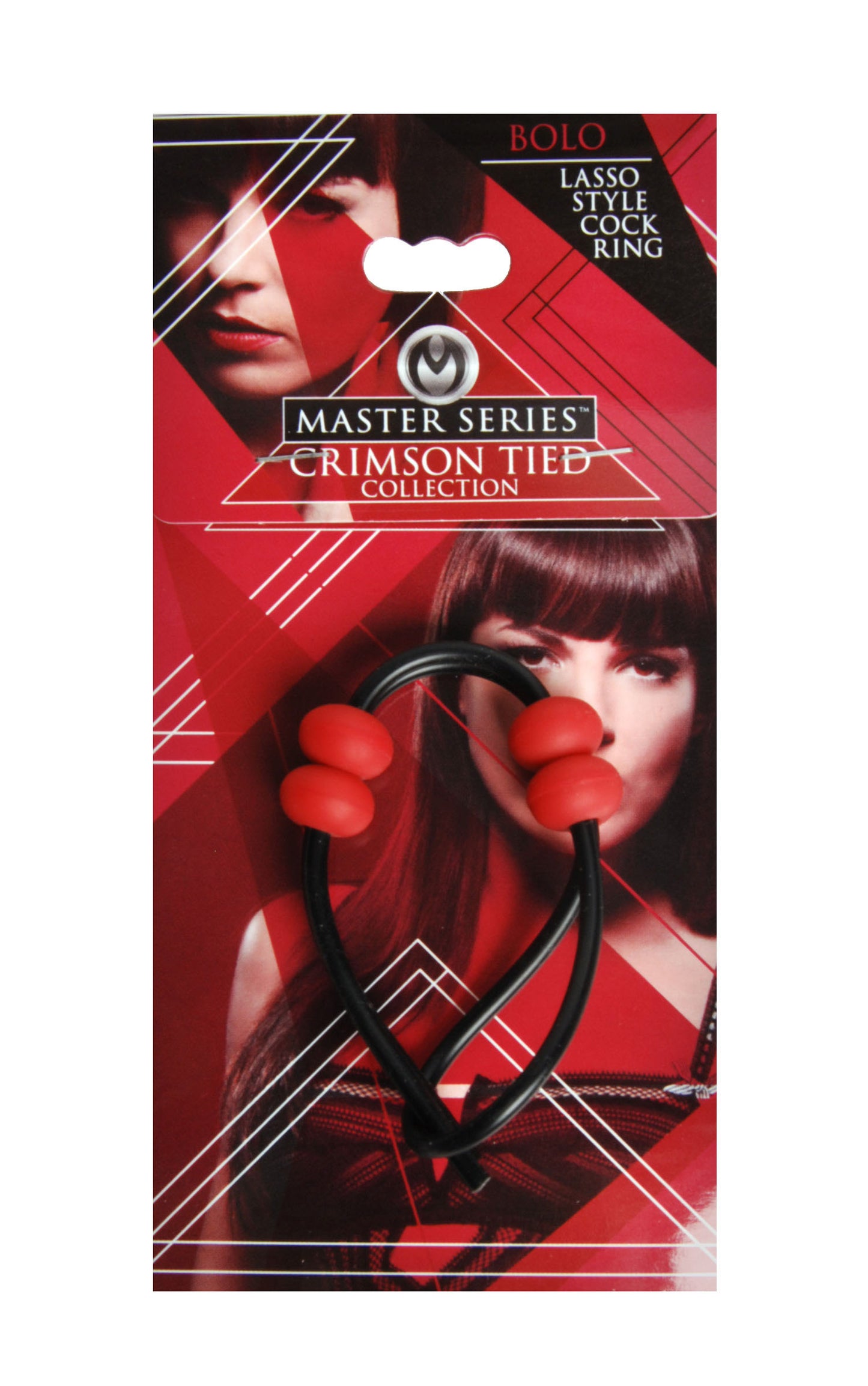 Master Series Crimson Tied Bolo - Lasso Style Adjustable Cock Ring