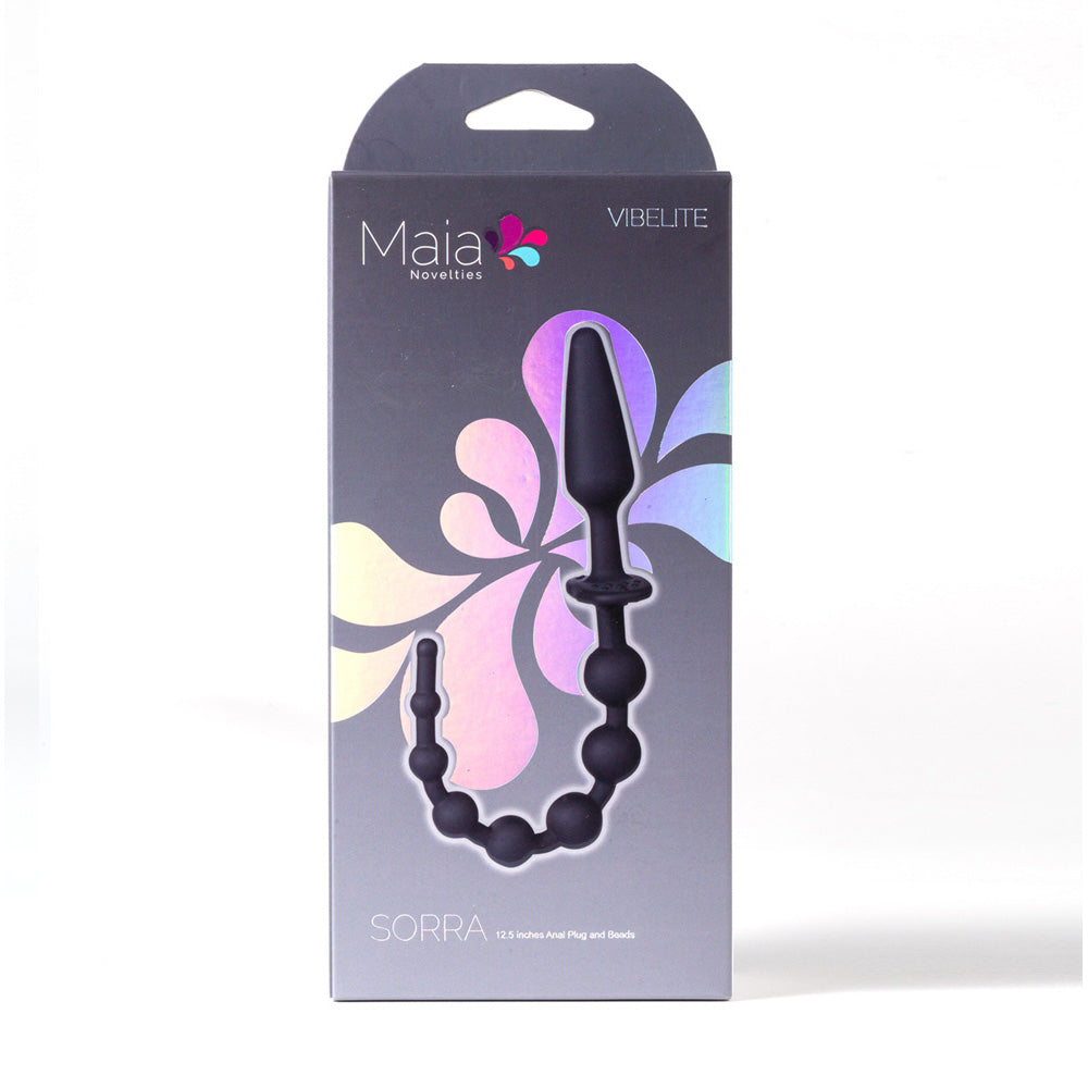 Maia Toys | Maia SORRA - Black Anal Plug with Beads