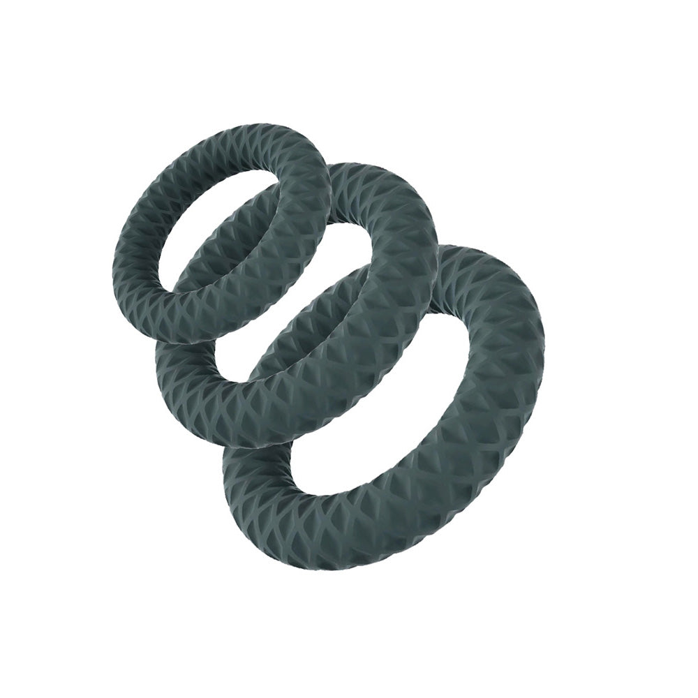 Maia Toys | Maia ONYX - Grey Cock Ring Set - Set of 3 Sizes