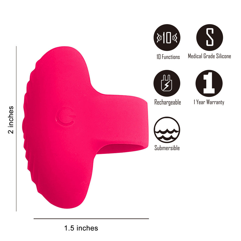 Maia Toys | Maia RUBY Pink USB Rechargeable Finger Stimulator