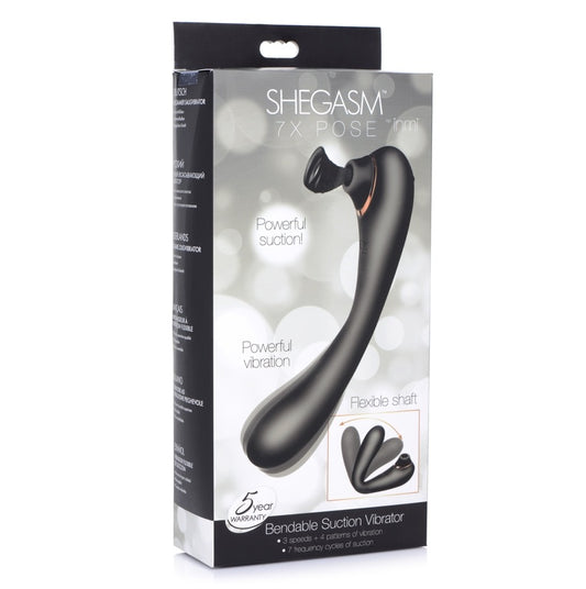 XR Brands | INMI Shegasm 7X Pose Bendable Suction Vibrator