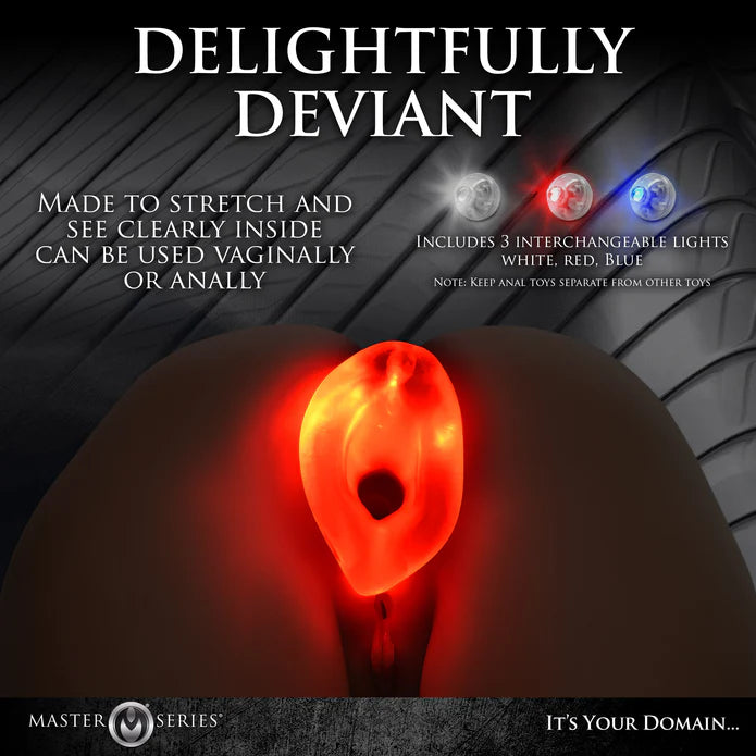 Master Series Light-tunnel Light-Up Anal Dilator - Medium