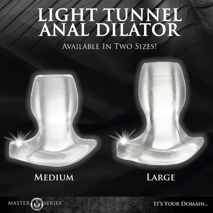 Master Series Light-tunnel Light-Up Anal Dilator - Medium