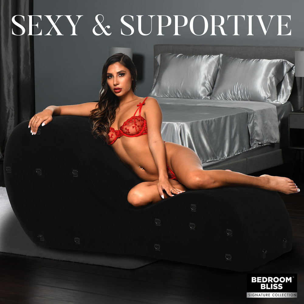 XR Brands | Bedroom Bliss Bondage Love Couch Black
