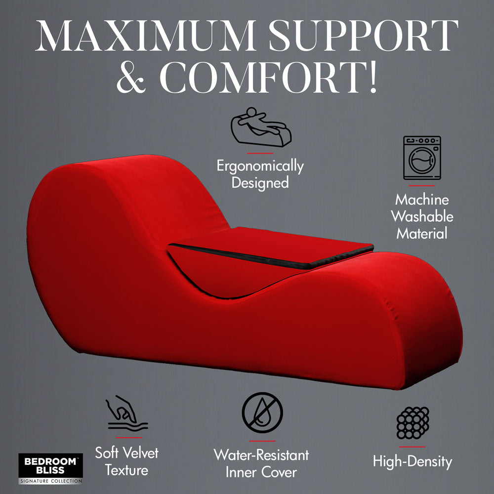 XR Brands | Bedroom Bliss Love Couch Sex Lounge Red