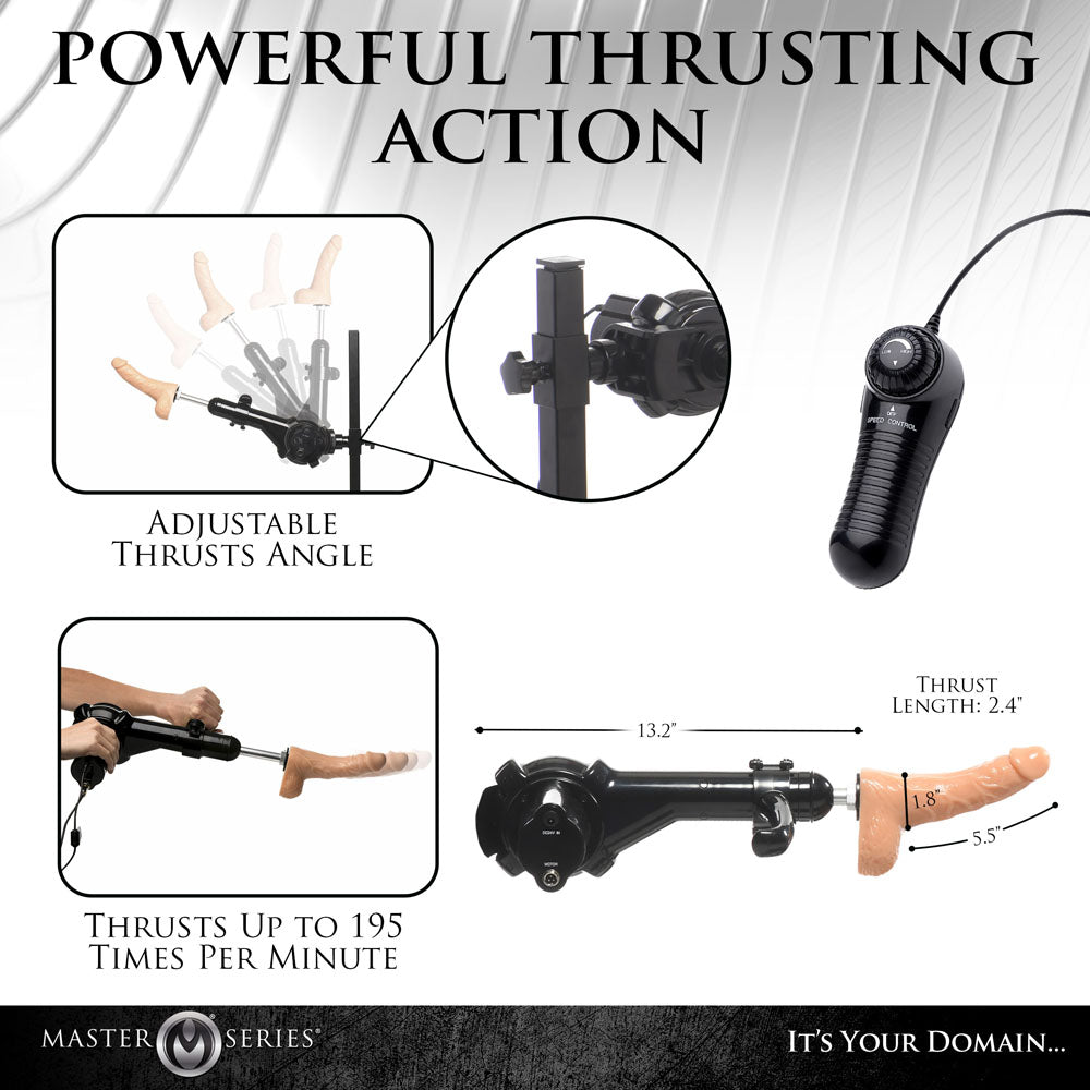 Master Series Subversion Deluxe Stockade with Sex Machine