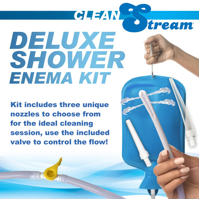 CleanStream Deluxe Shower Enema Bag and Nozzle Kit