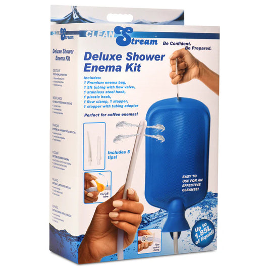 CleanStream Deluxe Shower Enema Bag and Nozzle Kit