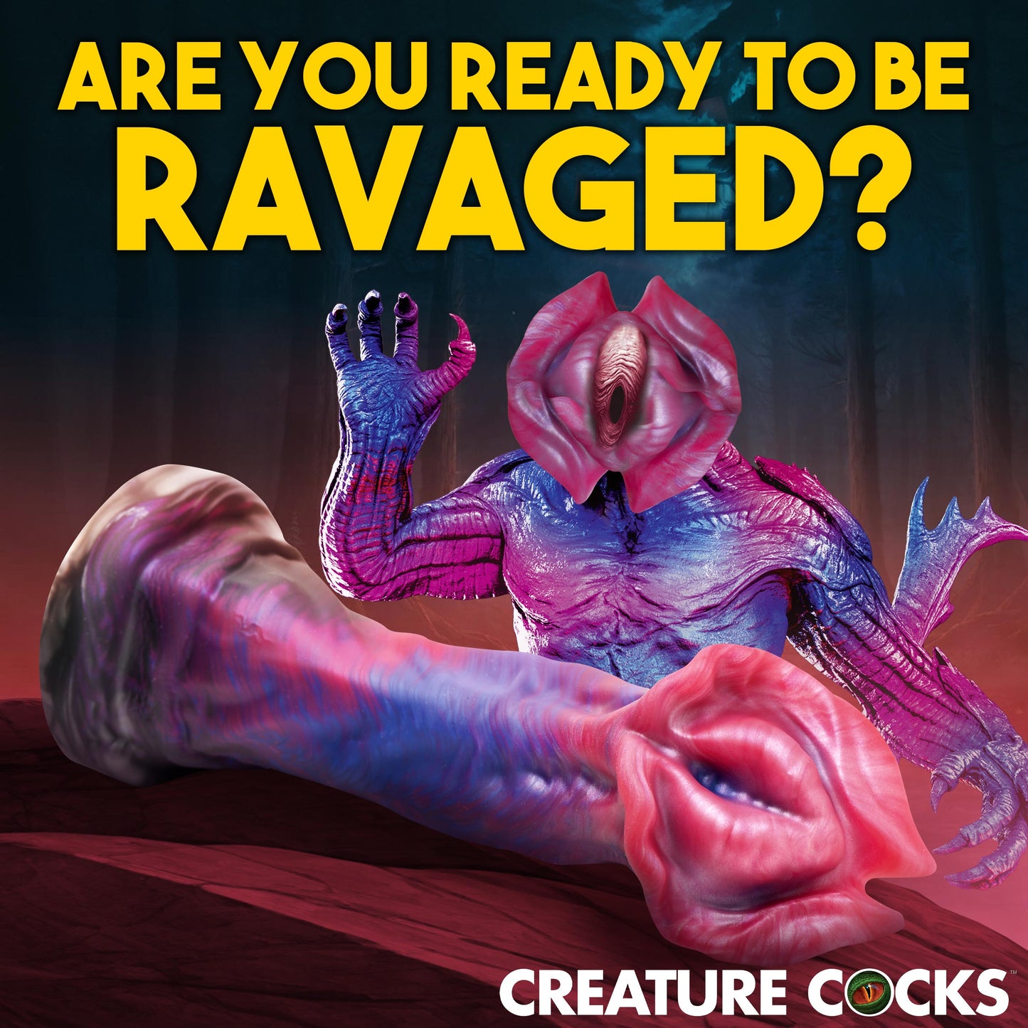 Creature Cocks Demogorgon - Multi-Coloured 22.6cm Fantasy Dildo