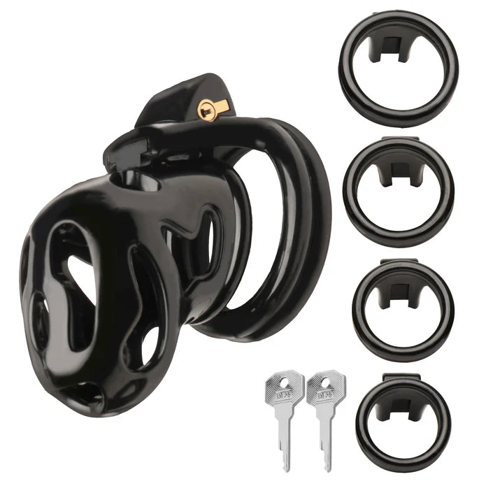 Master Series Hard Stop Double Ring Chastity Cage