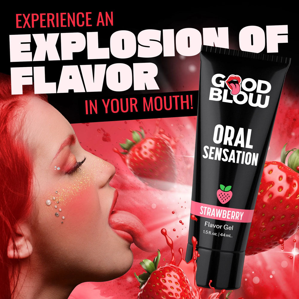 XR Brands | Good Blow Oral Sensation Strawberry Oral Sex Gel 44ml