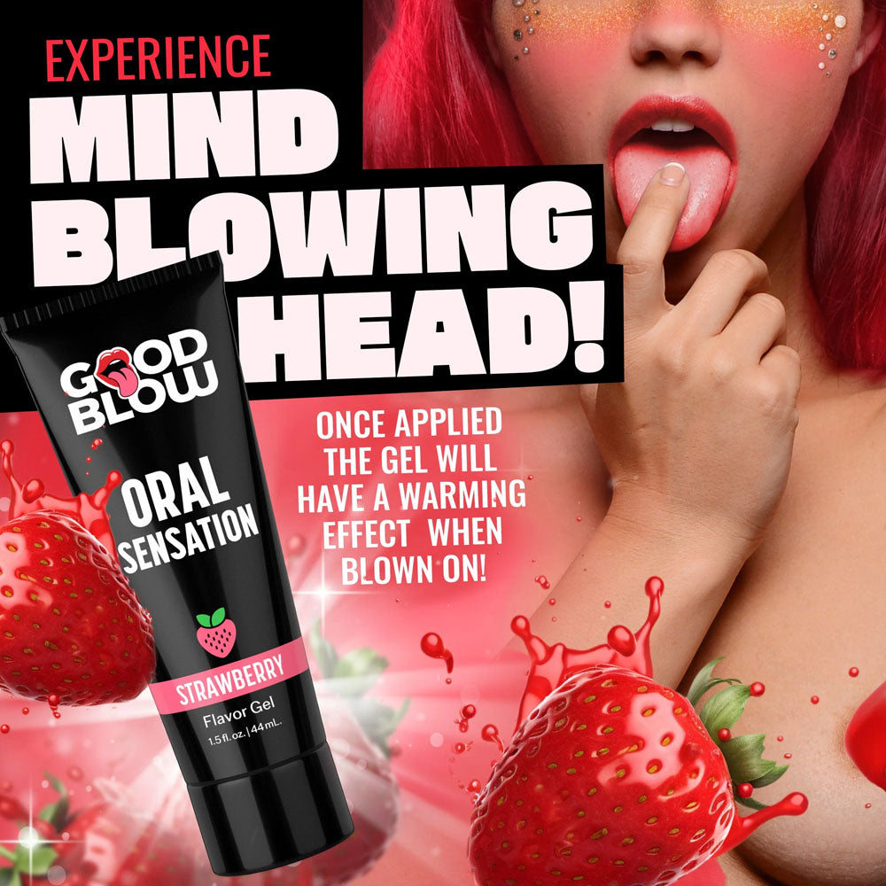 XR Brands | Good Blow Oral Sensation Strawberry Oral Sex Gel 44ml