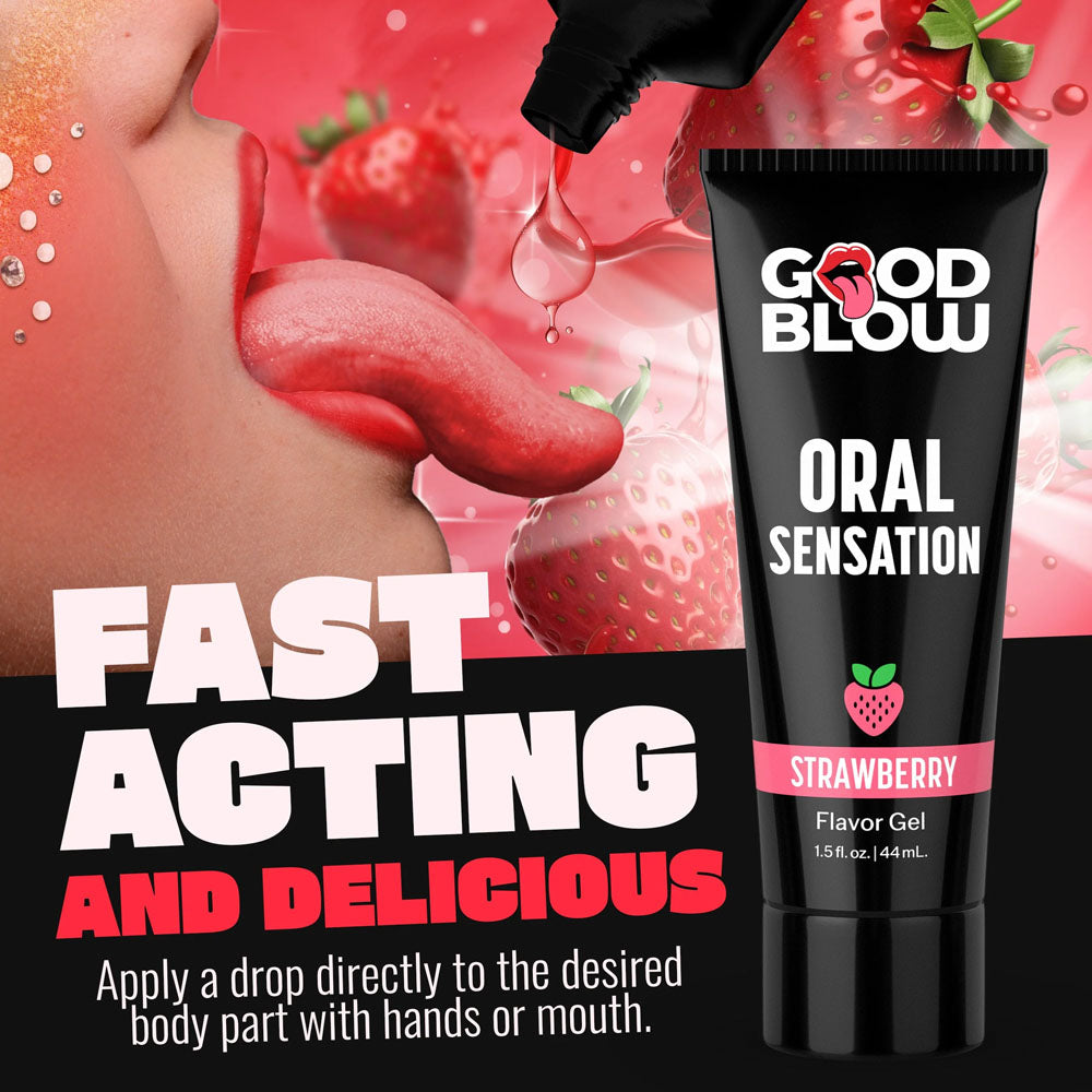 XR Brands | Good Blow Oral Sensation Strawberry Oral Sex Gel 44ml