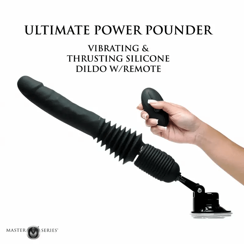 Master Series Ultimate Power Pounder - Hands-Free Thrusting Vibrator with Remote