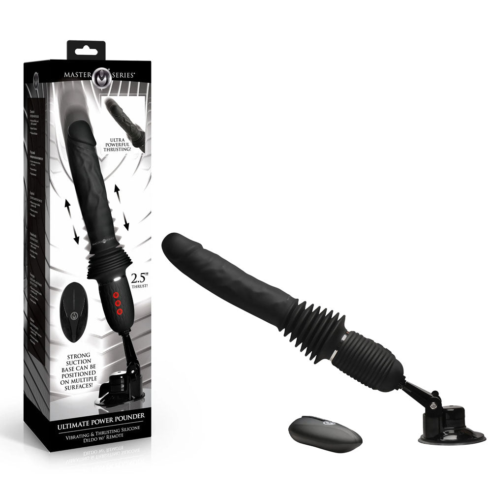 Master Series Ultimate Power Pounder - Hands-Free Thrusting Vibrator with Remote