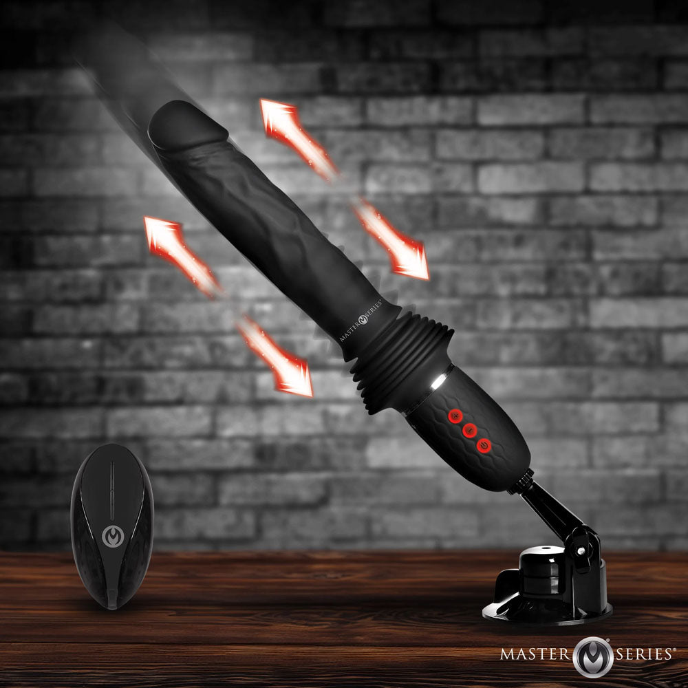 Master Series Ultimate Power Pounder - Hands-Free Thrusting Vibrator with Remote
