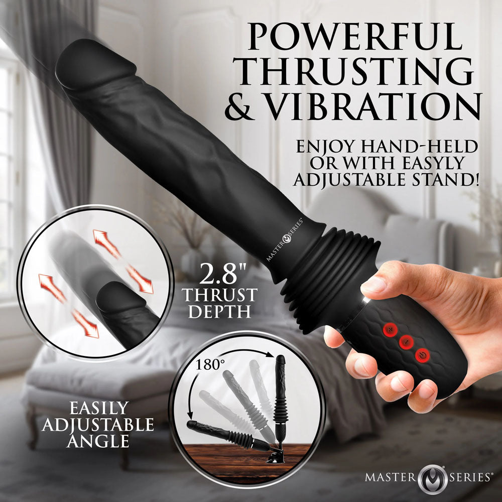 Master Series Ultimate Power Pounder - Hands-Free Thrusting Vibrator with Remote