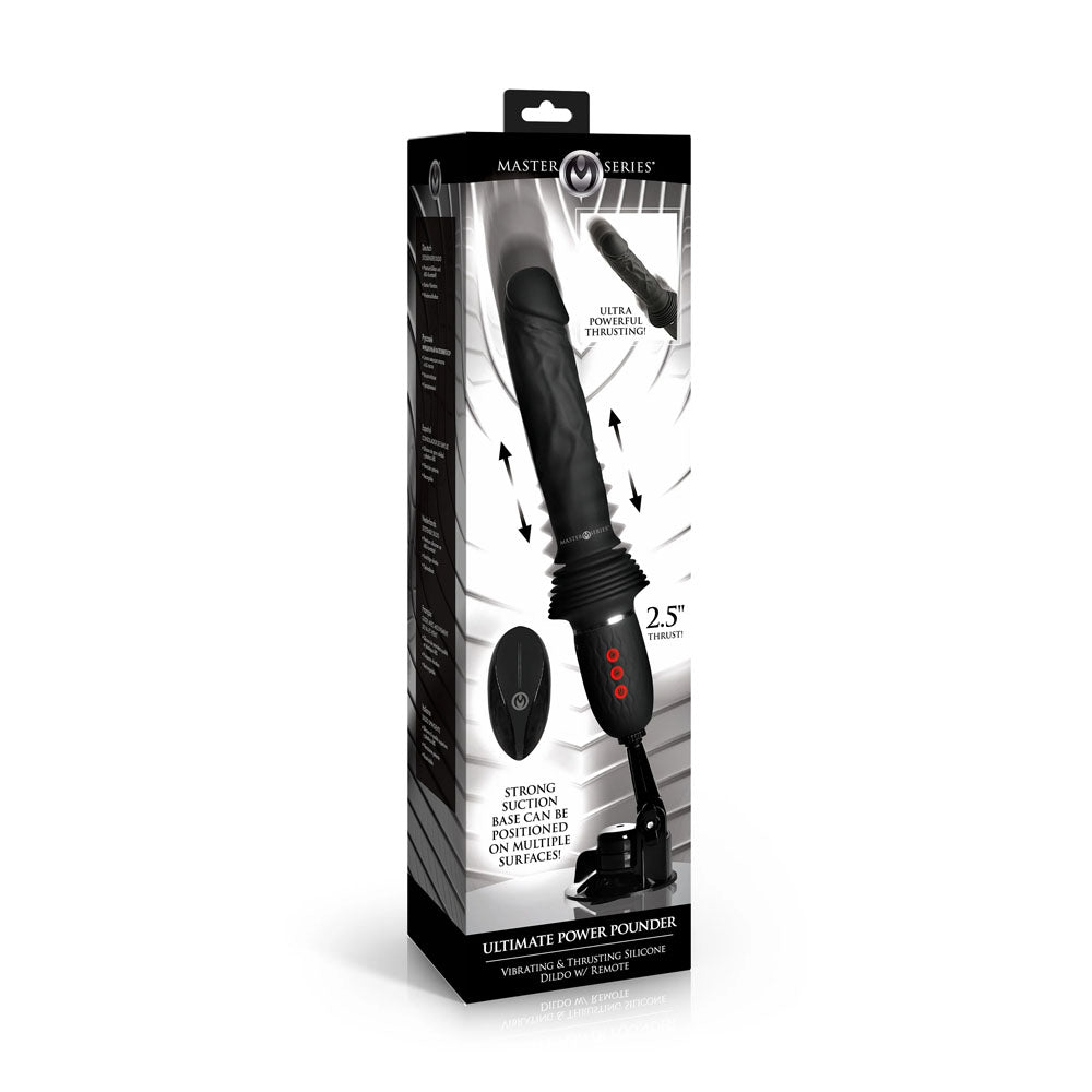 Master Series Ultimate Power Pounder - Hands-Free Thrusting Vibrator with Remote