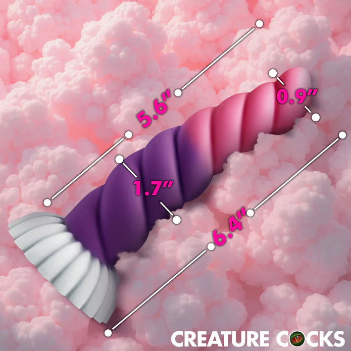 Creature Cocks Cloud Rider Unicorn Silicone Vibrating Dildo w Remote
