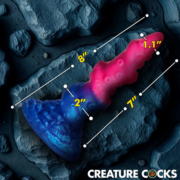 Creature Cocks Deluxe Lord Kraken Vibrating Glow-in-the-Dark Silicone Dildo w Remote