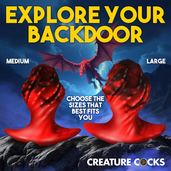 Creature Cocks Dragonspawn Silicone Butt Plug - Medium