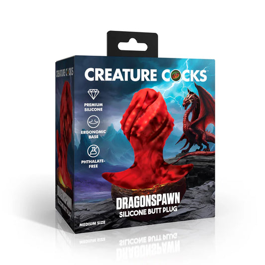 Creature Cocks Dragonspawn Silicone Butt Plug - Medium