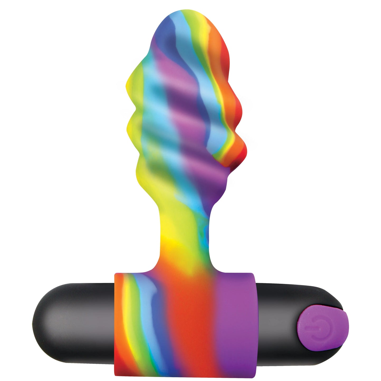 XR Brands | BANG! Vibrating Rainbow Butt Plug