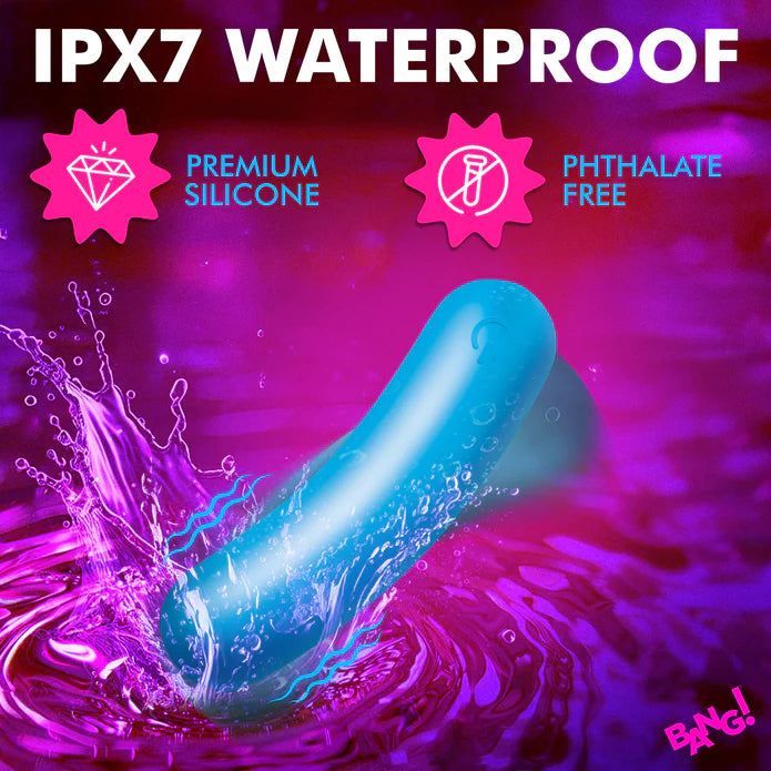 XR Brands | BANG! Flexible Silicone Bullet Blue