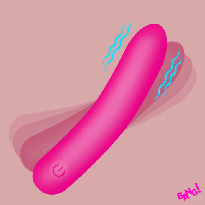 XR Brands | BANG! Tapered Flexible Silicone Bullet Pink
