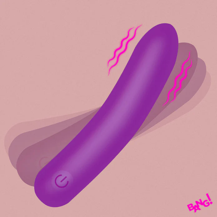 XR Brands | BANG! Tapered Flexible Silicone Bullet Purple