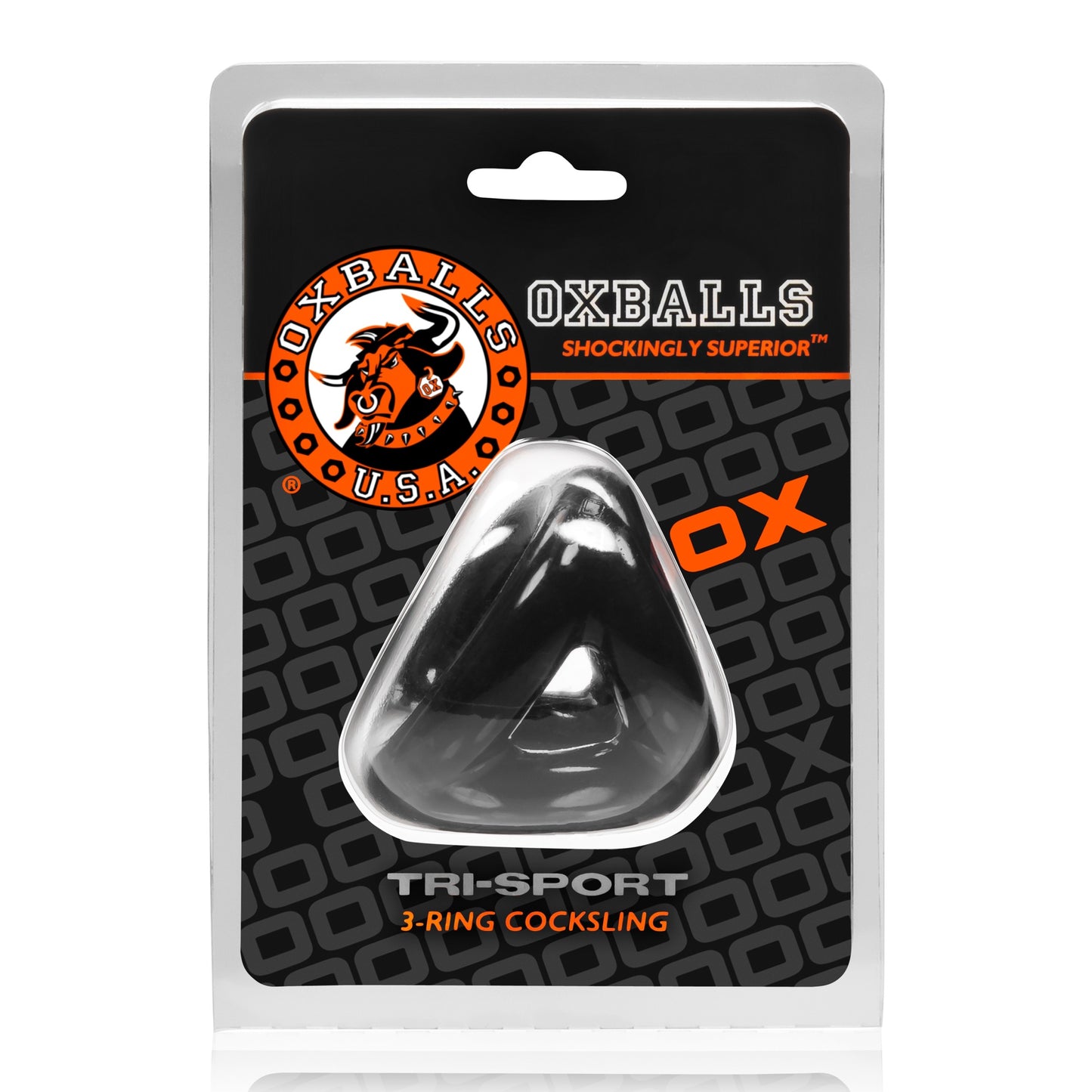 OxBalls Tri Sport 3 Ring 3 Sized Cock Ball And Sling Night