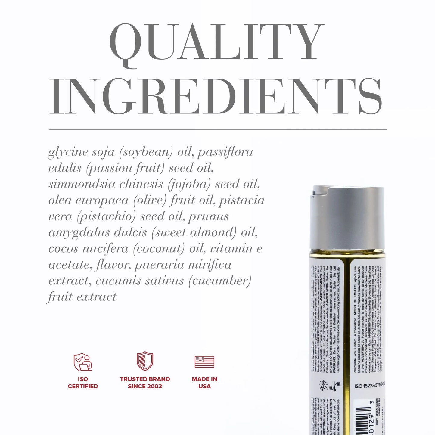 JO Aromatix Strawberry Scented Massage Oil 4oz/120ml