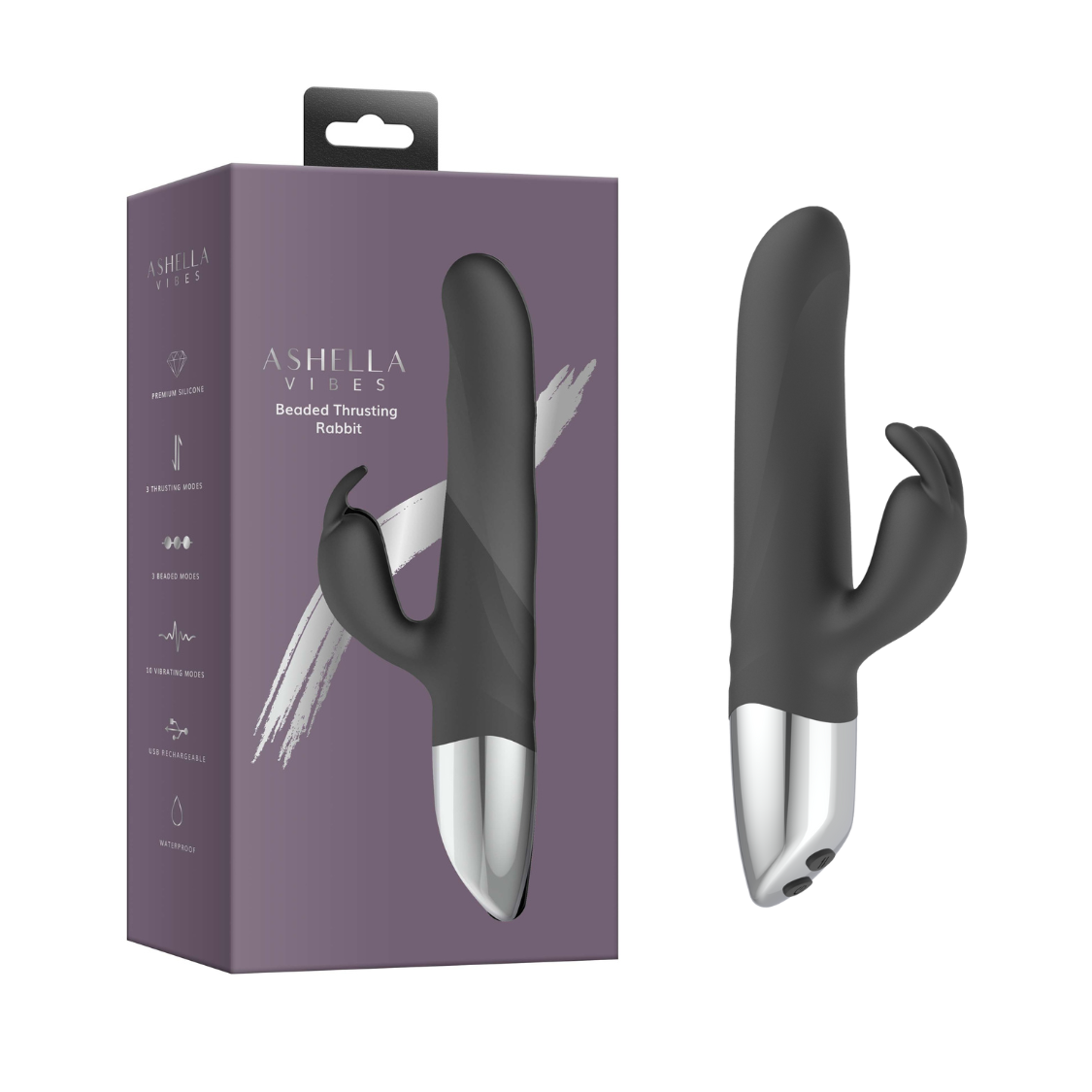 AAPD | Ashella Vibes Beaded Thrusting Rabbit Vibrator