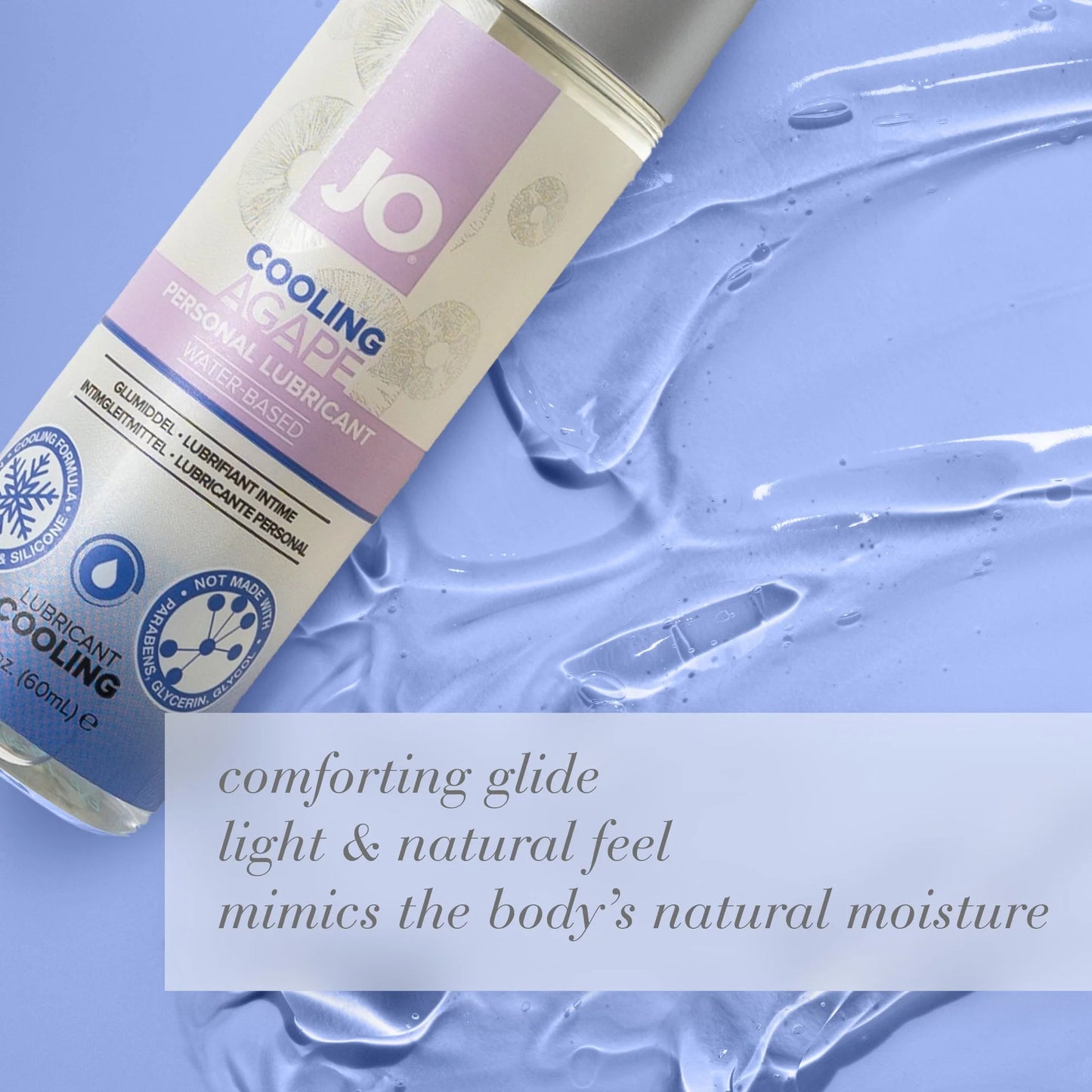 JO Agape Cooling Water Based Lubricant 2oz/60ml