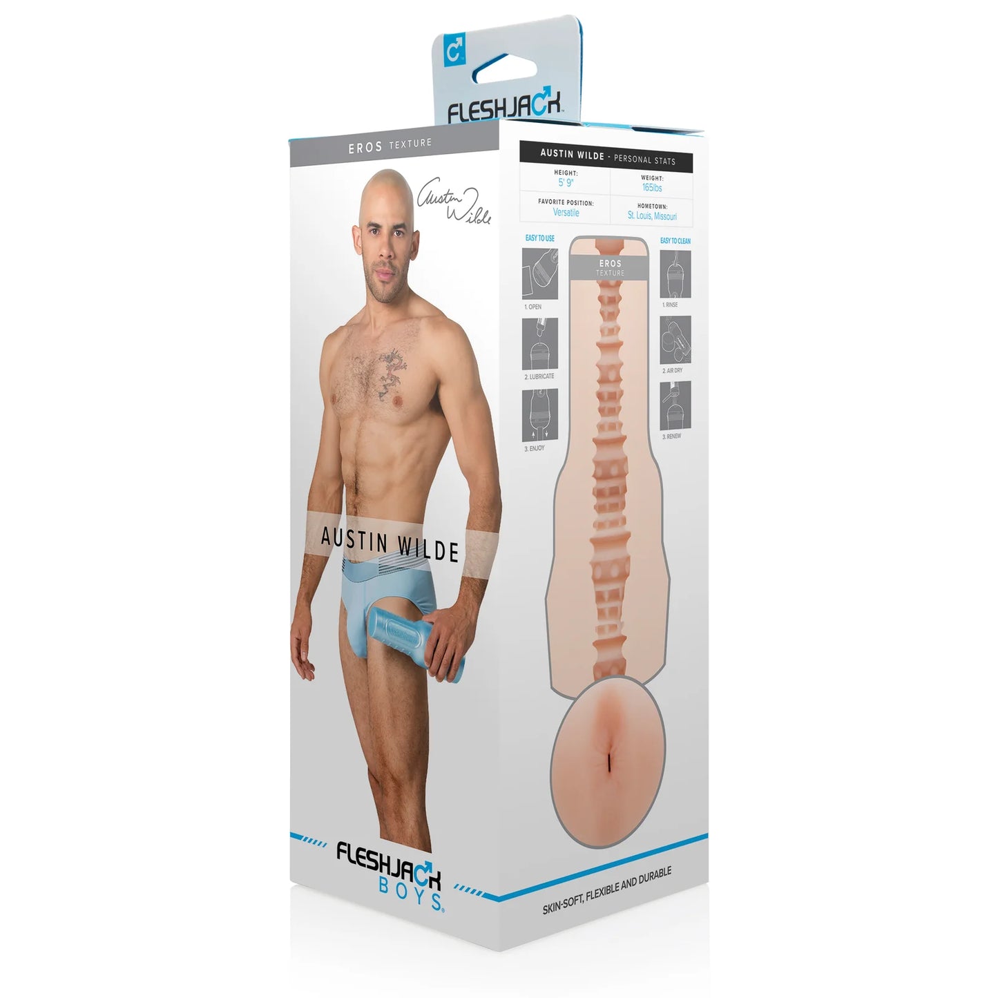 Fleshlight Fleshjack Boys Austin Wilde Eros Ass Masturbator